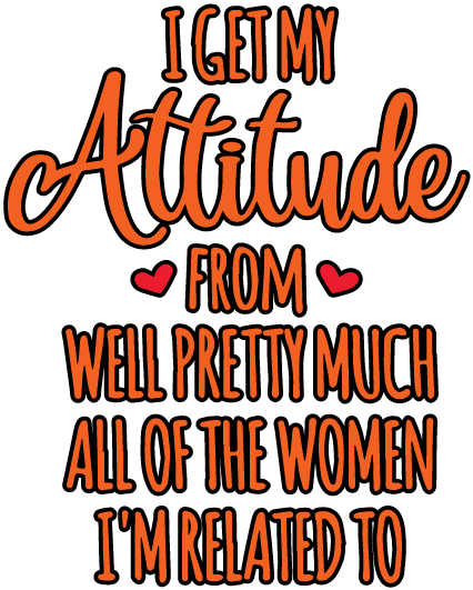 I Get My Attitude From Women Kids