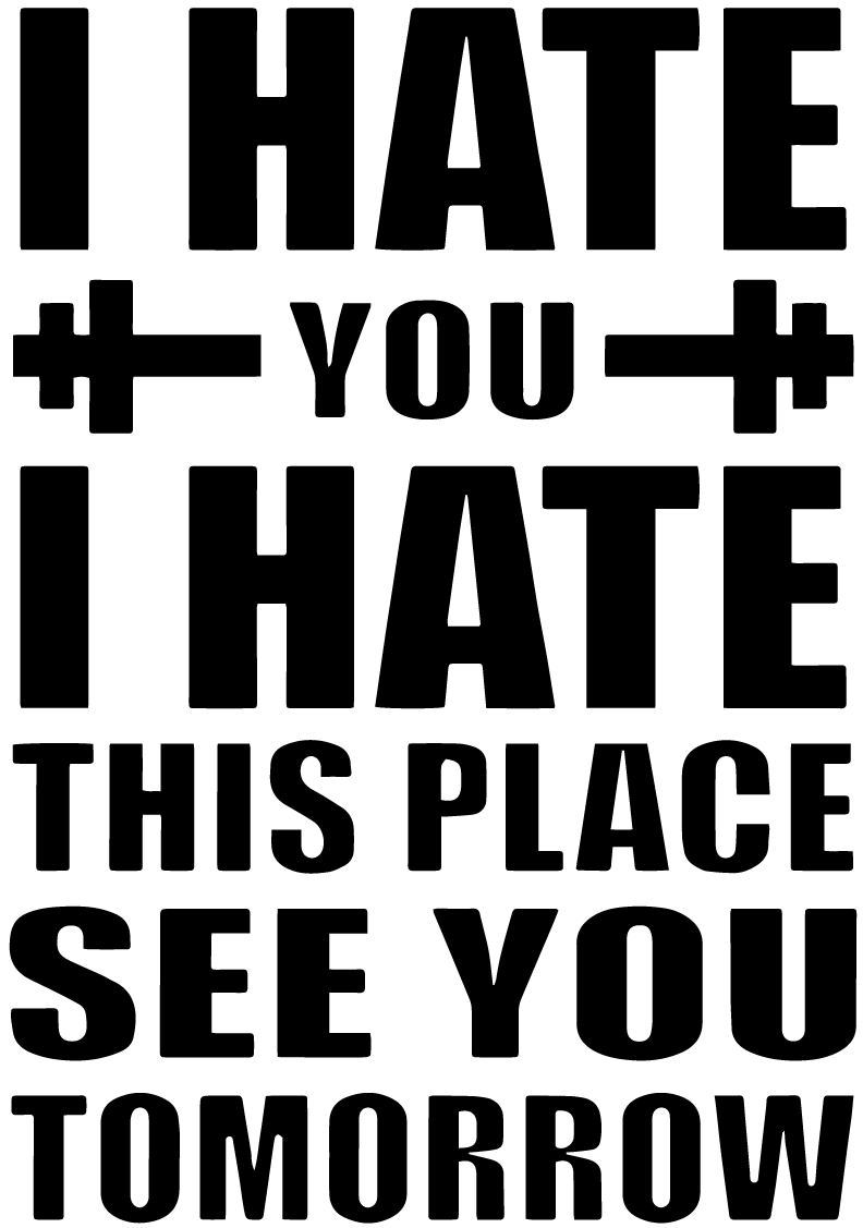 Hate You Hate This Place See You Tomorrow