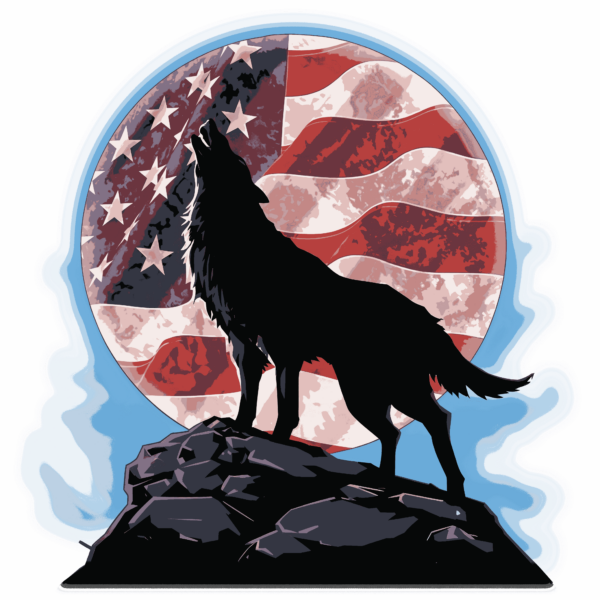 Wolf Moon Flag